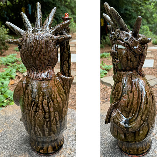 木製顔の彫刻 Brian & Stauffer inハワイ Brian Wilson 17